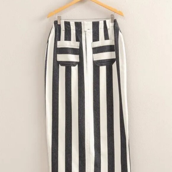 NWT HYFVE Striped Pocket Detail Maxi Skirt - Picture 2 of 3